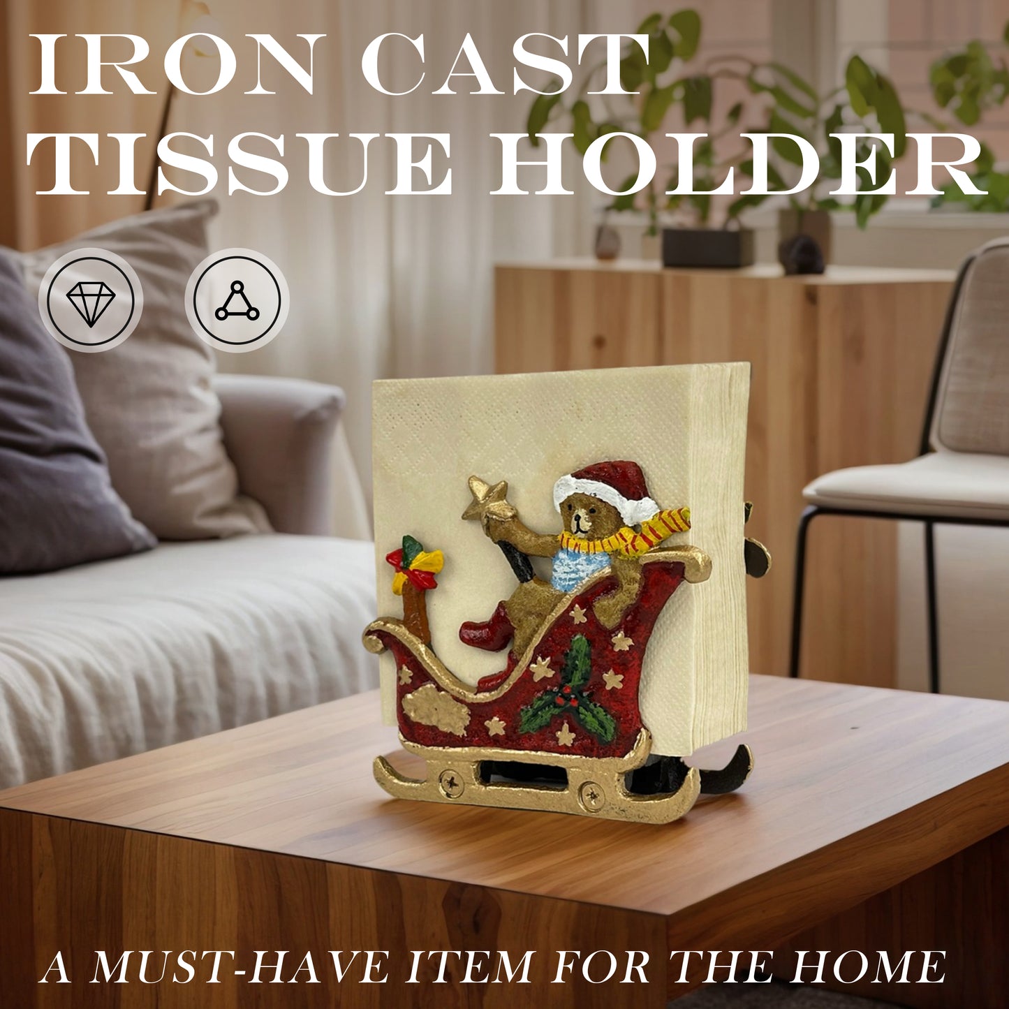 napkin holder,
Cast Iron Napkin Holder