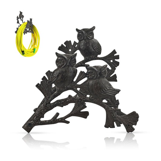 Decorative Cast Iron Garden Hose Hanger for Outside Wall，
hose holder