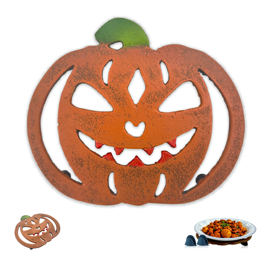 pumpkin decor
trivets for hot dishes
pumpkin trivets